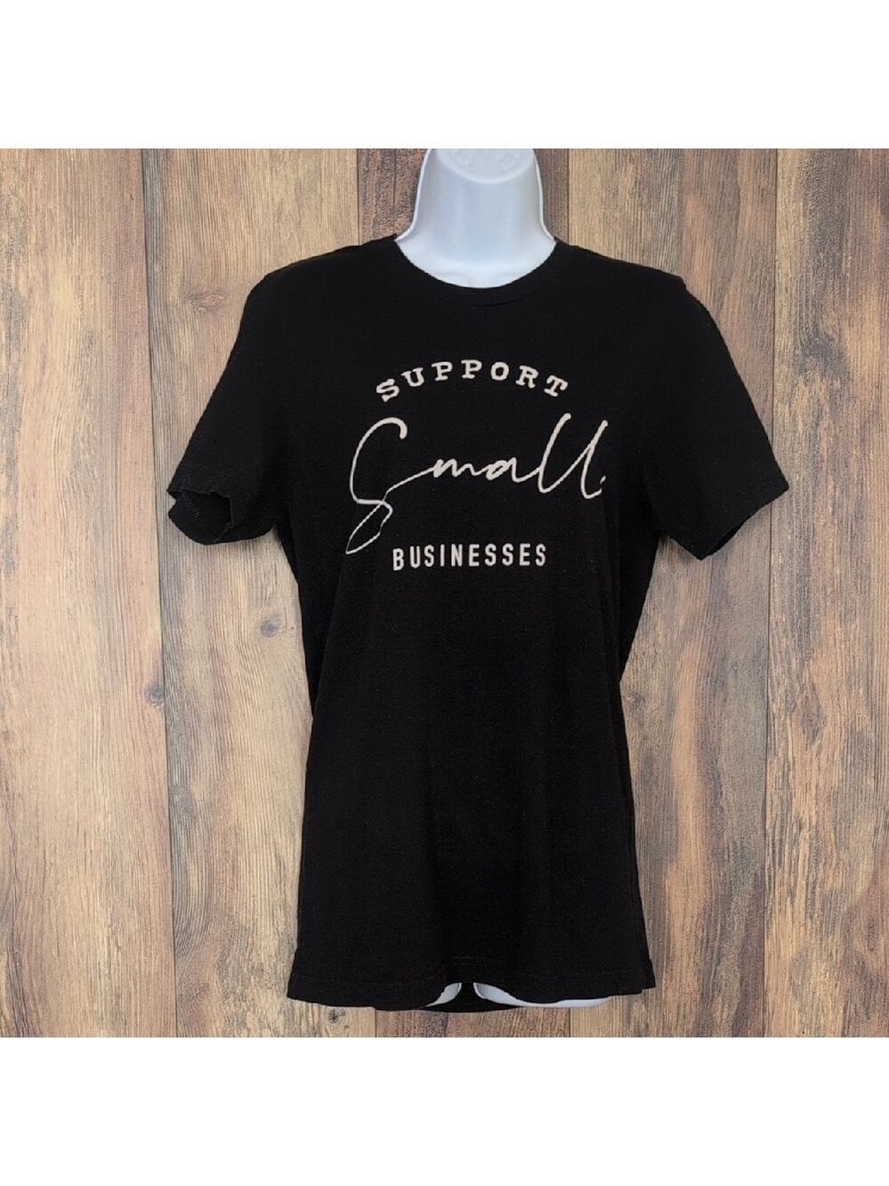 Bella Canvas Black Support Small Business Tee M                             M319
